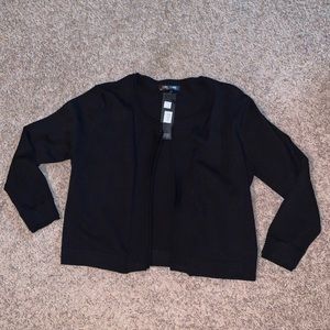 Black Cropped Cardigan